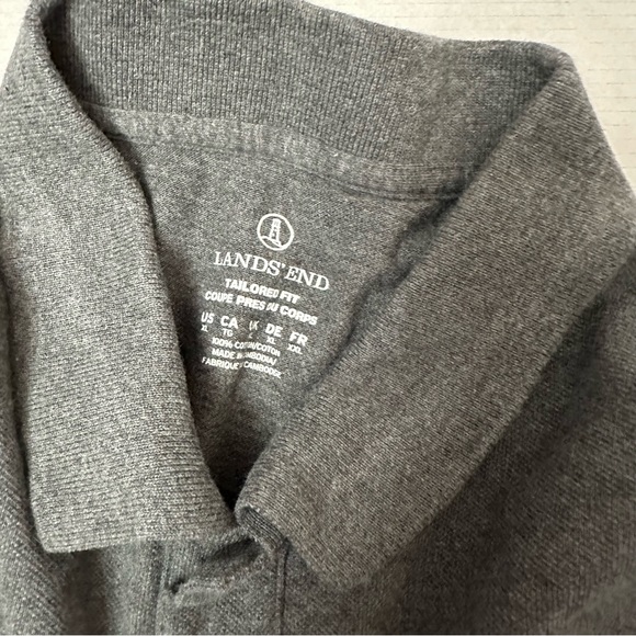 Lands End Rhinegeist Brewery Mens Size XL Charcoal Grey Polo Shirt Cincinnati - Picture 5 of 9